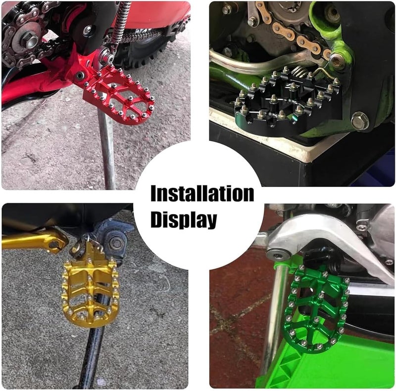 Adsspro Motorcycle CNC Aluminum Foot Pegs Foot Pedals Rests Footpegs For TTR110 TTR110E TTR 110 110E 2011-2022 Dirt Pit Bike - Image 5